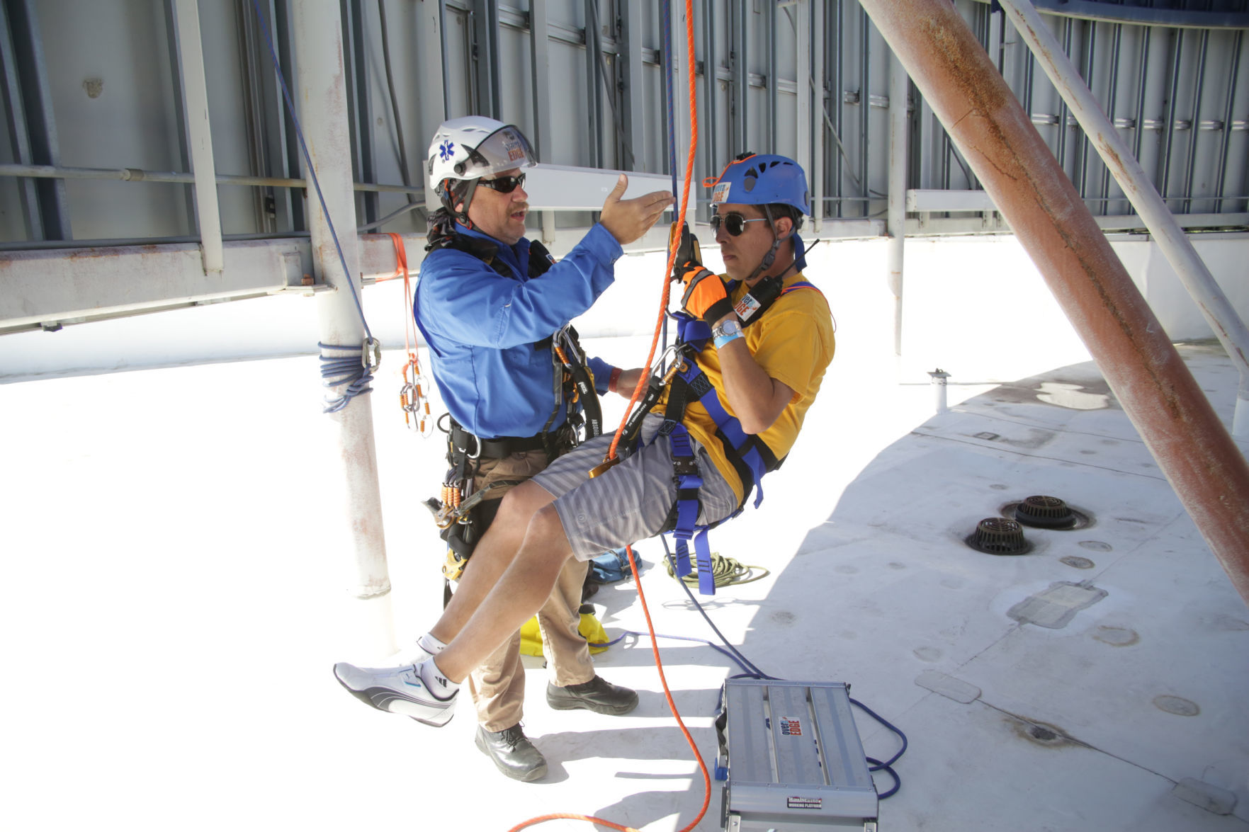 Lake Area United Way Rappelling